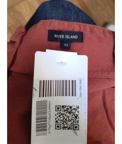 River Island Midi krilo udobno elegantno s pasom roza velikost 36