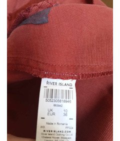 River Island Midi krilo udobno elegantno s pasom roza velikost 36