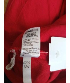 Marks&Spencer Spódnica Midi Wygodna Stylowa  Czerwona Rozmiar 42