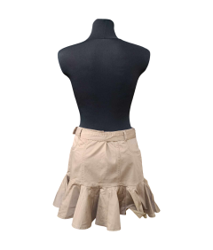 River Island Spódnica Midi Wygodna Stylowa z Paskiem Brązowa 38