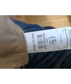 River Island Spódnica Midi Wygodna Stylowa z Paskiem Brązowa 38