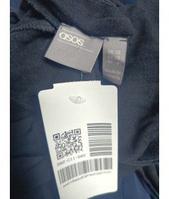 asos Kratke kratke hlače Obleka z dolgimi rokavi Udobna črna 38