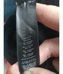 asos Kratke kratke hlače Obleka z dolgimi rokavi Udobna črna 38