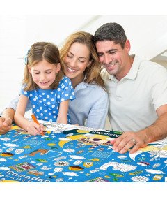 DPKOW Kreatywny Obrus do Kolorowania na Ramadan, 180 x 120 cm