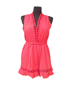 Molly Bracken Kratka kratka obleka brez rokavov Rdeča S