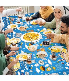 DPKOW Kreatywny Obrus do Kolorowania na Ramadan, 180 x 120 cm