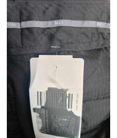 Marks&Spencer Spodnie Męskie Wygodne Stylowe Eleganckie Czarne 34/33,5