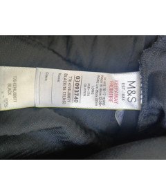 Marks&Spencer Spodnie Męskie Wygodne Stylowe Eleganckie Czarne 34/33,5