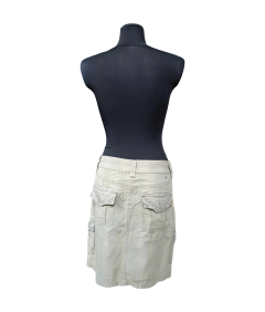 ESPRIT Midi udobna elegantna krila z žepi Bež Velikost 34