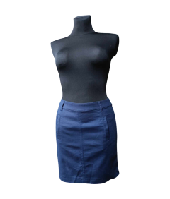 ESPRIT Spódnica Midi Stylowa Elegancka z Kieszeniami Granatowa 32