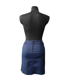 ESPRIT Spódnica Midi Stylowa Elegancka z Kieszeniami Granatowa 32