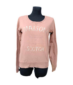 Maison Scotch Ženska majica z dolgimi rokavi Udobna rjava M
