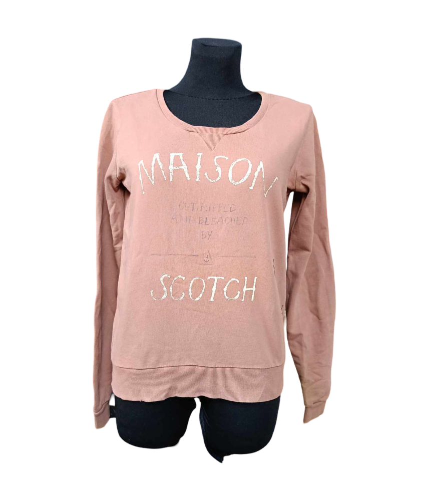 Maison Scotch Ženska majica z dolgimi rokavi Udobna rjava M