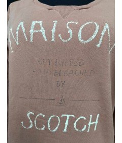 Maison Scotch Ženska majica z dolgimi rokavi Udobna rjava M