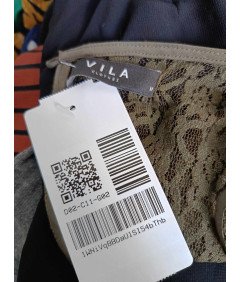 VILA Obleka brez rokavov lahka udobna rjava velikost M