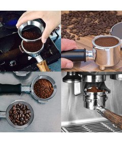 Butyeak Aluminijev lijak za kavo 58 mm za natančno polnjenje