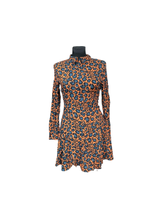 TOPSHOP Sukienka Przed Kolano Stylowa Wygodna Pomarańczowa 40