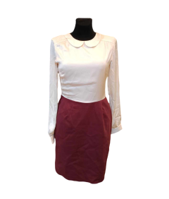 mint and berry Obleka do kolen Udobna elegantna vzdržljiva bela 38