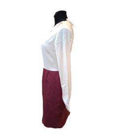mint and berry Obleka do kolen Udobna elegantna vzdržljiva bela 38