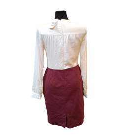 mint and berry Obleka do kolen Udobna elegantna vzdržljiva bela 38