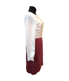 mint and berry Obleka do kolen Udobna elegantna vzdržljiva bela 38