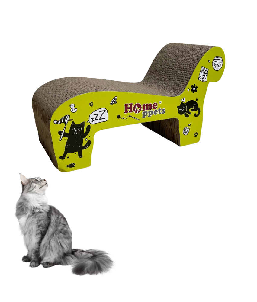 Drapak dla Kota Kartonowy Tekturowy Leżak Kocimiętka 47x19x25 cm Legowisko