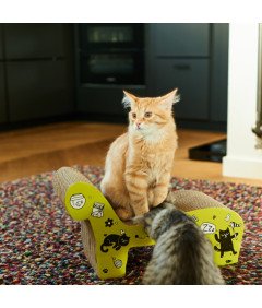 Drapak dla Kota Kartonowy Tekturowy Leżak Kocimiętka 47x19x25 cm Legowisko