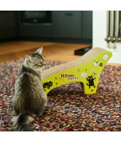 Drapak dla Kota Kartonowy Tekturowy Zabawka Kocimiętka 47x17x25 cm Legowisko Fotel