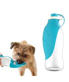 Butelka na Wode dla Psa Bidon Poidełko Składana Miska Spacer 550 ml Turystyczna