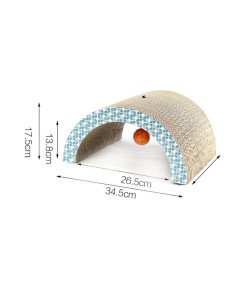 Praskalnik za mačke Kartonska igrača Most Tunel 34,5x17,5x20 cm Žoga