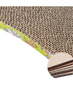 Kartonska praskalnica za mačke 44x20,5x4,5 cm Val