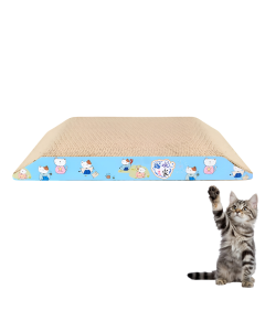 Drapak dla Kota Kartonowy Tekturowy Zabawka Legowisko Fala 22x36x4 cm Leżak Poziomy