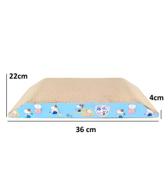 Drapak dla Kota Kartonowy Tekturowy Zabawka Legowisko Fala 22x36x4 cm Leżak Poziomy