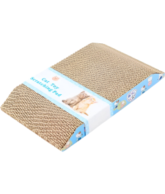 Kartonski praskalnik za mačke Kartonska igrača Lair Wave 22x36x4 cm Vodoravni ležalnik