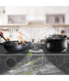 Filter za kuhinjsko napo z aktivnim ogljem sive barve 150 cm