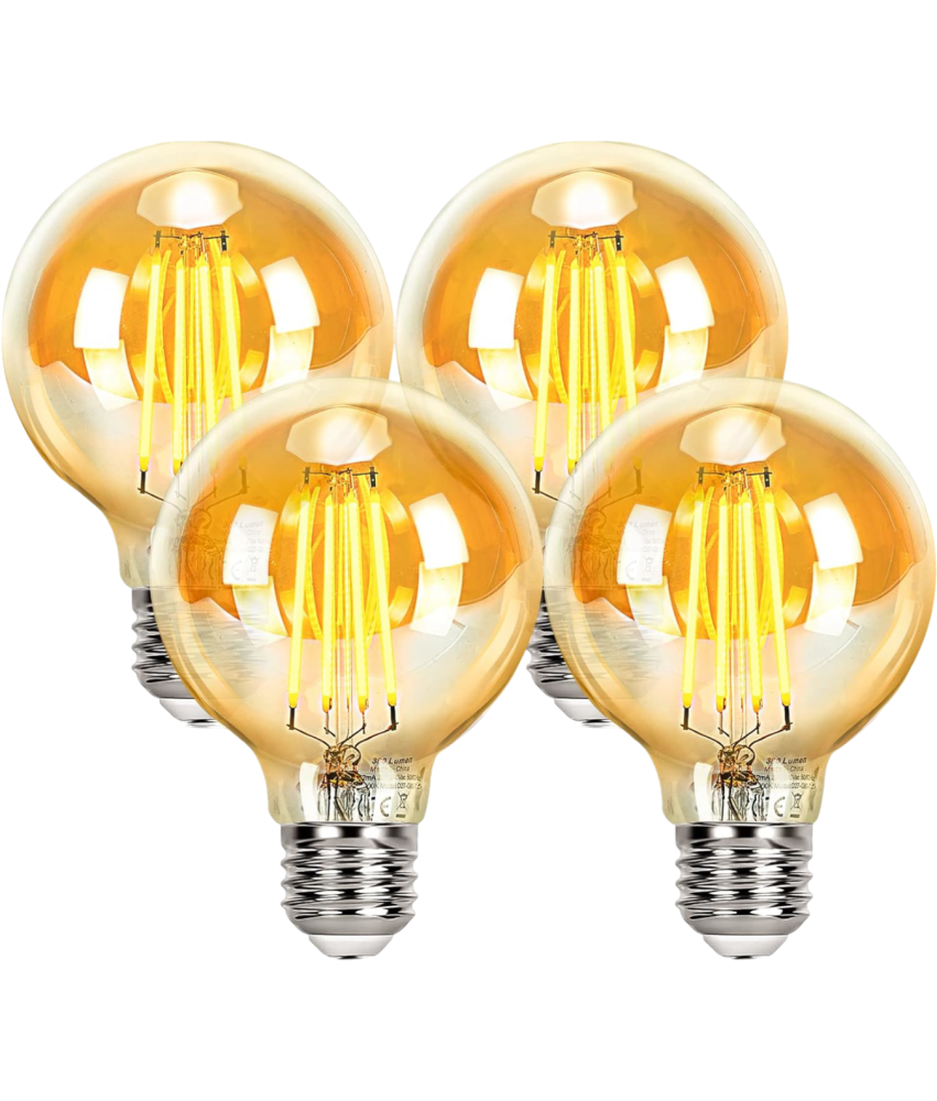 Żarówka LED E27 Vintage Edison 2700K 4W Ciepła Biel Zestaw 4 Sztuki