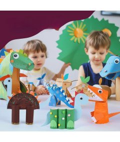 Komplet za izdelavo igrač za otroke za recikliranje dinozavrov