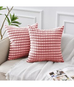 FY FIBER HOUSE Komplet prevlek za blazino - roza, 2 kosa, 40x40 cm