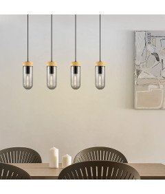 Home Sweet Home Nowoczesny Elegancki Żyrandol z 4 Żarówkami 80 x 132cm