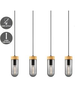 Home Sweet Home Nowoczesny Elegancki Żyrandol z 4 Żarówkami 80 x 132cm