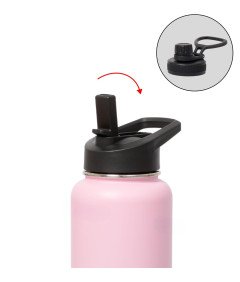 Steklenica za vodo Bidon iz nerjavečega jekla z dvojno steno roza 700ml