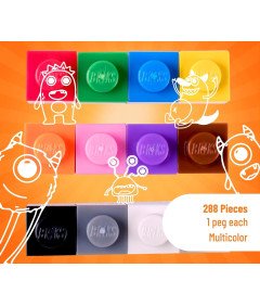 Strictly Briks Zestaw 288 Klocków 12 Kolorów Kompatybilne z LEGO