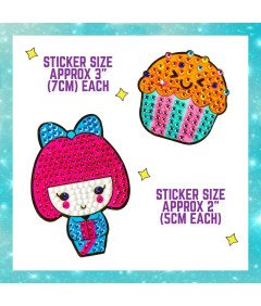 GirlZone Zestaw do Haftu Diamentami Rękodzieło DIY 2000 Klejnotów 5D