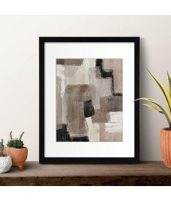 Zestaw 3 Ramki na Zdjęcia z Wymiennymi Obrazami 29 x 36 cm Czarne