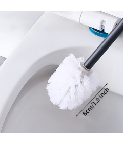 Szczotka do Toalety WC Wolnostojąca Toaletowa Klozetowa Stalowa Biała do Łazienki