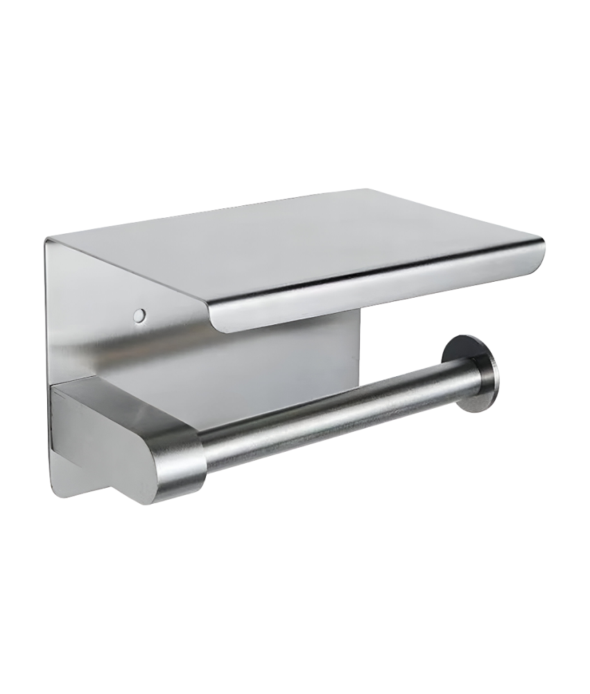 Držalo za toaletni papir Kopalniška stenska polica Brushed Silver Steel