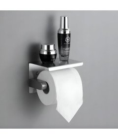 Držalo za toaletni papir Kopalniška stenska polica Brushed Silver Steel