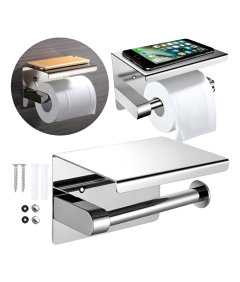Držalo za toaletni papir Kopalnica Stenska polica Steel Chrome Platated Hanger