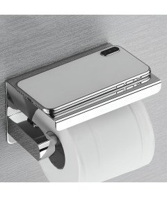 Držalo za toaletni papir Kopalnica Stenska polica Steel Chrome Platated Hanger