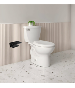 Držalo za toaletni papir Kopalnica Wall Mount s polico Matt Steel Black Hanger